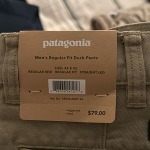 Patagonia Men’s Regular Fit Duck Pants NWT